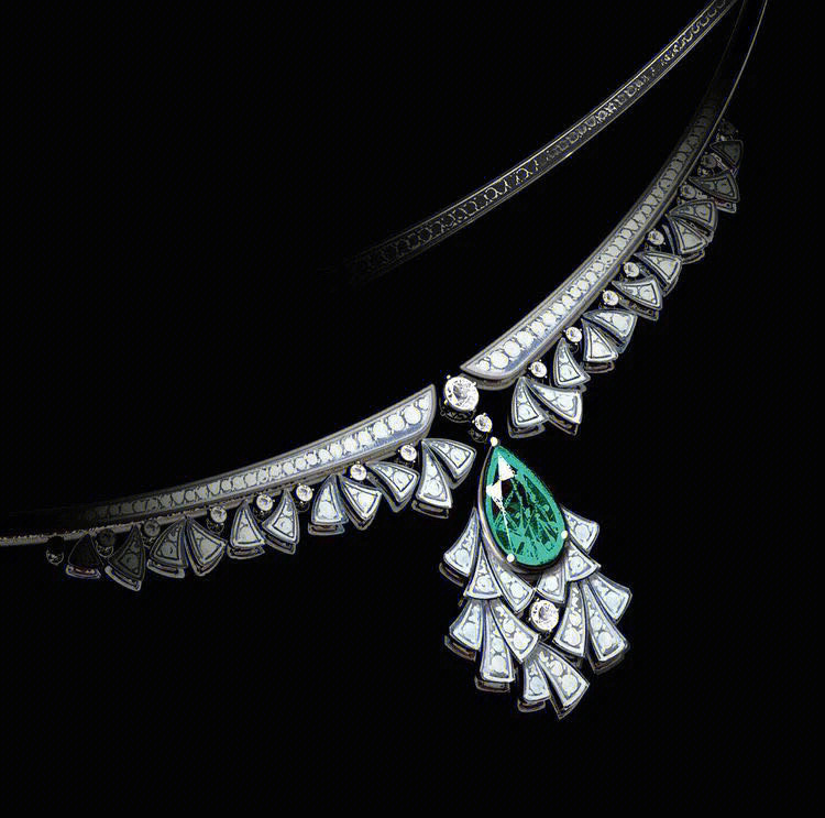 珍貴的寶格麗高級珠寶手繪設計圖 藝術與奢華的完美融合